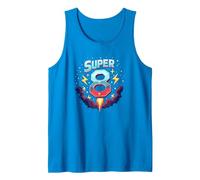 Super 8 Space Adventure Birthday Blast for Kids Tank Top, Men, Sapphire, S