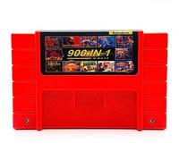 Super 900 In 1 Cartridge For SNES Super Nintendo 16Bit Game Console - Red