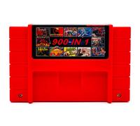 Super 900 In 1 Cartridge For SNES Super Nintendo 16Bit Game Console - Red
