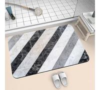 Super Absorbent Bath Mat Non Slip Quick Drying 100x150cm Washable Rug, Thin Soft Diatomite Carpet Bathmat, Floor Stone Bath Mats for Bathroom, Bathtub, Shower, Sink, Kitchen, Door Rainbow 6-563