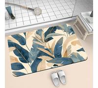 Super Absorbent Bath Mat Non Slip Quick Drying 40x60cm Washable Rug, Thin Soft Diatomite Carpet Bathmat, Floor Stone Bath Mats for Bathroom, Bathtub, Shower, Sink, Kitchen, Door Traditional 6-470