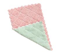 Super Absorbent Cleaning Cloth, Microfiber Dish Cloth Reusable Rag with Corrugated Edge for Dry Wet Dual Use, Dishwash, Dirt