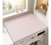 Super Absorbent Dish Drying Mat | Non-Slip Rubber Backing | Stain-Resistant Kitchen & Bathroom Use | 50x50cm Pink Sink Mat for Coffee Maker & More