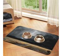 Super Absorbent Dog Food Mat, Thunder Landscape Pet Feeding Mat for Food and Water Bowls Non-Slip Waterproof Placement Pad for Floors Quick Dry Water Dispenser Mat for Dogs Puppy Cats
