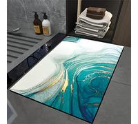Super Absorbent Floor Mat, Diatomaceous Earth Bath Mat, Quick-Drying Bathroom Carpets, Living Room Large Carpet, Rubber Non-Slip Bottom, Simple Kitchen Doormat(Size:50X80cm,Color:b)