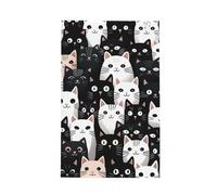 Super Absorbent Kitchen Towels 26x16inch, Cats With Big Eyes Waffle Weave Dish Cloth for Cleaning & Drying