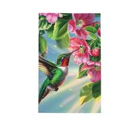Super Absorbent Kitchen Towels 26x16inch, Hummingbirds And Flowers Floral Plant Nature Waffle Weave Dish Cloth for Cleaning & Drying