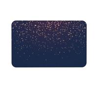 Super Absorbent Non-Slip Bath Mat 50 X 80 Cm, Navy Blue Heavens And Stars Print Diatom Mud Quick Drying Thin Washable Bathroom Shower Mats For Bathtub, Bedroom, Kitchen, Toilet, Door