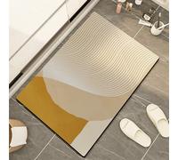 Super Absorbent Non-Slip Bath Mat Rug - Quick Dry Thin Washable Carpet with Rubber Backing for Soft Bathroom Floor - Ideal for Bathtub & Sink - 31.5x47.2in