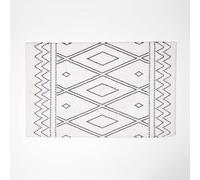 Super Absorbent On Trend BOHO Design Tufted Cotton Non Slip Bath Mat