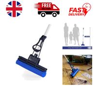 Super Absorbent PVA Sponge Mop with OneTouch Wringing and Telescopic Pole