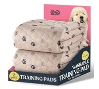 Super Absorbent Washable Pee Pads for Dogs - 2-Pack Superior Reusable Puppy Pads Pet Training Pads -100% Waterproof Dog Pee Pad Protects Against Urine Leakage Non-Slip Grip Prevents Slipping& Bunching