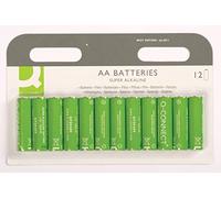 Super Alkaline Batteries Q-CONNECT AA LR06 1 5V 12pcs / Office Appliances And Machines/Type-1,5V / Kind-LR6 / Colour-Green/Size-AA/Dimensions (mm)-Diameter: 14,5 Wysoko