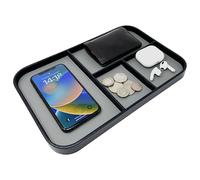 Super and Social - Valet Tray | Premium Vegan Leather | Stylish & Organised Nightstand Tray/Bedside Table Caddy for Men | Desk Organiser | Storage for Phone, Watches, Money, Jewellery & Keys