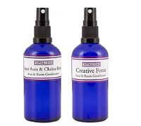 Super Aura Sprays - Built in Creativity - Vitali-Chi Creative Force & Super Chakra Repair Aura Spray Bundle - Spearmint & Peppermint, Bergamot, Bitter Orange & Patchouli Pure Essential Oils - 100ml