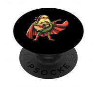 Super Avocado Hero With Guitar Music Funny Food PopSockets Adhesive PopGrip