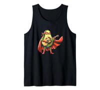 Super Avocado Hero with Guitar Music Funny Food Tank Top