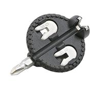 Super B 5 IN 1 SPOKEY SPOKE BIKE TOOL ADJUSTER 13, 14, 15 GAUGE NIPPLES + SLOT & CROSS SCREWDRIVER METAL HANDLE