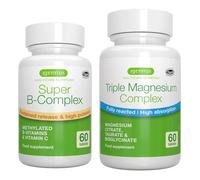 Super B Complex & Triple Magnesium Complex, High Absorption Vegan Bundle, by Igennus