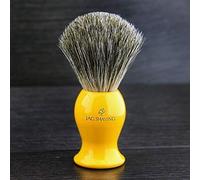 Super Badger Shaving Brush Yellow Ceramic Resin Handle Badger Hair - Exceptional Comfort & Luxurious Shave by JAGSHAVING
