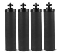 SUPER.BDACC Water Filter Silver Infused Replacement for Berkey® BB9-2® Black Carbon Block Filters System,Compatible with Berkey® Gravity Countertop Purification Elements,Pack of 4