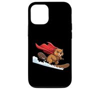 Super Beaver Snowboard Hero Mountain Snow Rider Case for iPhone 12/12 Pro