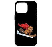 Super Beaver Snowboard Hero Mountain Snow Rider Case for iPhone 16 Pro