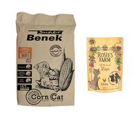 Super Benek Corn Cat Natural Clumping Litter - 25 litres (approx. 15.7kg)