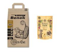 Super Benek Corn Golden Cat Litter - Economy Pack: 2 x 7l (approx. 8.8kg)
