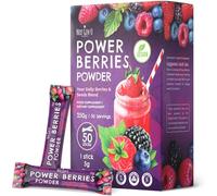 Super Berry Powder - 5g Travel Sticks, 50 Packets Individually Wrapped - Immune Support - Food Supplement - Superfood Berries - Smoothie Mix for Shakes - Healthy Boost for Detox Juice - by NextGenU