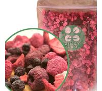 Super-Berry Red Freeze Dried Fruit Mix | XXL 500g Pure Natural Dried Berries Mix | Freeze Dried Sweets Strawberry Slices - Raspberry - Wild Blueberry - Sour Cherry | Superfood Smoothie Blend