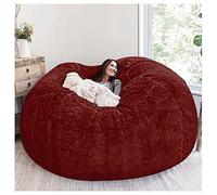 Super Big Bean Bag Chair Cover, (it was only a Cover) Living Room Furniture Big Round Soft Fluffy Faux Fur Lazy Sofa Bed Cover