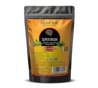 Super Brain- Moringa with Ashwagandha Lion Mane Mushroom 8600mg- 100% Natural- No Added Fillers or Binders- Boost Your brainpower and Enhance Mental Clarity
