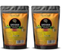 Super Brain- Moringa with Ashwagandha Lion Mane Mushroom 8600mg- 100% Natural- No Added Fillers or Binders- Boost Your brainpower and Enhance Mental Clarity (Pack of 2)