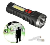 Super Bright 10000000LM USB Rechargeable Tactical LED Flashlight - High-Output Battery Torch
