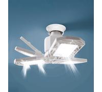 Super Bright Multi-Directional LED Light - 3000 Lumens Adjustable Garage, Loft & Workshop Lighting Energy Efficient Screw & Bayonet Fitting