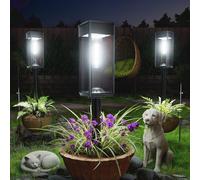 Super Bright Solar Pathway Lights Outdoor,8 Pack Solar Lights Outdoor,IP65 Waterproof Solar Garden Lights Solar Powered Landscape Lighting for Yard Patio Walkway Driveway Pathway (Cool White)