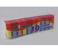 Super Bright Sponge Scourers 12 pk