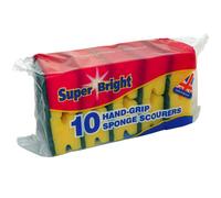 Super Bright Sponge Scourers - Pack of 10