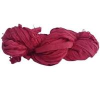 Super Bulky Recycled Sari Silk Ribbon Yarn |Best for Crochet, Knitting,Embroidery and Jewelry Making |Sustainable and Unique Texture Ribbon Yarn|30Yards|Pack (3, Plum)