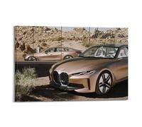 Super Car Racing Car Poster I4 Sedan Electric Vehicle Desert Landscape Poster Decorative Painting Canvas Wall Posters And Art Picture Print Modern Family Bedroom Decor Posters 08x12inch(20x30cm)