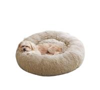 Super Cat Bed Warm Sleeping Cat Nest Soft Long Plush Best Pet Dog Bed For Dogs Basket Cushion Cat Bed Cat Mat Animals Sleeping(Brown,50x50cm)