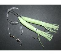 SUPER CATCH LUMO SQUID RIG LURE 2 x 10/0 HOOKS BOAT WRECK NORWAY 150LB LINE