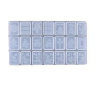 Super Chinese Mahjong Earrings Pendant Resin Mold Silicone Pendant Craft Tools Mahjong Ornaments Mold for Epoxy