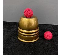 Super Chop Cup (Brass/Aged) Magic Tricks Ball Appear Vanish Magia Magician Close Up Street Illusions Gimmicks Mentalism Props