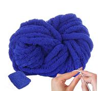 Super Chunky Chenille Soft Yarn, Wool Yarn for Knitting, Chunky Wool Yarn for Hand Knitting, Multi-Colored Crochet Yarn, Soft Handmade Craft Yarn for Crochet Bag, Blanket, Basket, Sweaters, Scarves