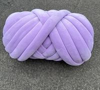 Super Chunky Yarn,Crochet Yarn 0.25KG/0.5KG Velvet Diameter 3cm Thick Bulky Chunky Yarn Hand Knitting Woven Thread Basket Blanket Carpets Giant DIY(0.5-Lavender)