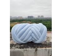 Super Chunky Yarn,Crochet Yarn 0.25KG/0.5KG Velvet Diameter 3cm Thick Bulky Chunky Yarn Hand Knitting Woven Thread Basket Blanket Carpets Giant DIY(0.25KG-Sky Blue)