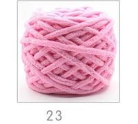 Super Chunky Yarn,Crochet Yarn 1Pc 100g Velvet Hand Knitting Yarn Polyester Crochet Knit Scarf Slipper Hat line Cushion Doll Slippers Threads(23 Purple Pink)