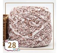 Super Chunky Yarn,Crochet Yarn 2PCS 100g Colorful Velvet Yarn for Hand Knitting Crochet Chenille Thick line Crocheting Slipper Bag amigurumi Blanket Thread(28)